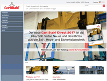 Tablet Screenshot of carlstahl.ch